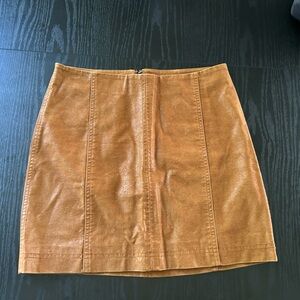 Free People Caramel Mini Skirt